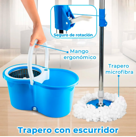 Trapero Autoescurrible 360+1 Mopa de regalo + 🚚 Envio GRATIS!