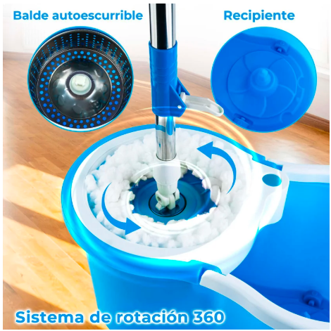 Trapero Autoescurrible 360+1 Mopa de regalo + 🚚 Envio GRATIS!