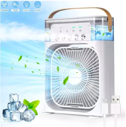 Aire Acondicionado Portátil GWT 3 en 1 – Enfría, humedece y relaja donde quieras+ Envio gratis 🚚