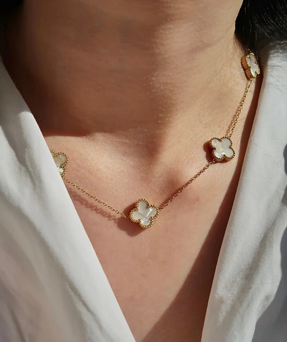 Collar Van Cleef 5 Tréboles – Elegancia con significado + (CAJA REGALO Y ENVIO GRATIS)