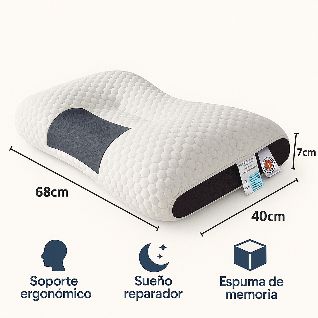 🌟Duerme sin Dolor: Almohada Ortopédica Cervical de Viscosa🌟