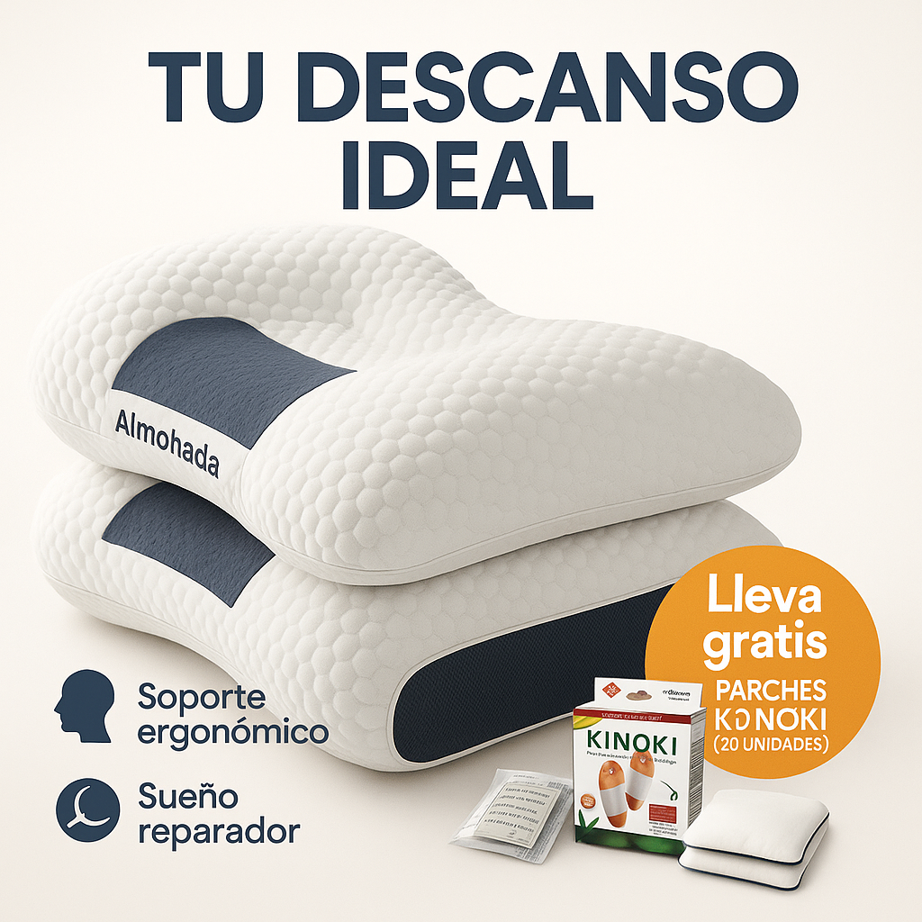 🌟Duerme sin Dolor: Almohada Ortopédica Cervical de Viscosa🌟
