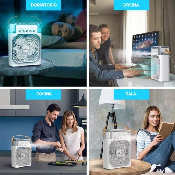 Aire Acondicionado Portátil GWT 3 en 1 – Enfría, humedece y relaja donde quieras+ Envio gratis 🚚