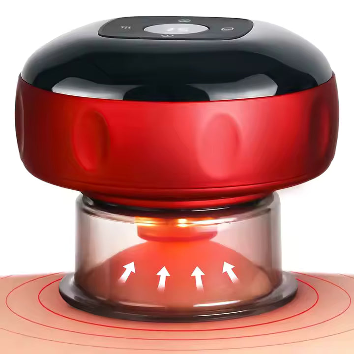 Masajeador de Ventosa Electrónica 4‑en‑1 – Alivia tensión y mejora circulación sin esfuerzo+ Gratis Aceite  de jengibre