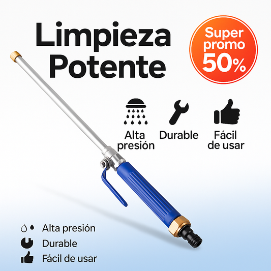 💦Pistola a Presión Profesional – Limpieza Potente en Segundos