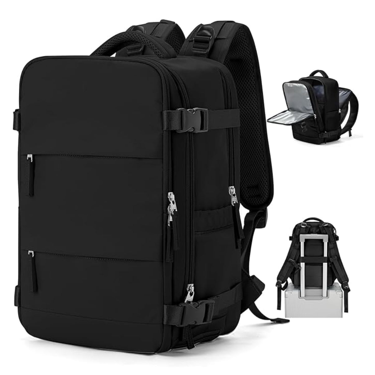 Mochila de Viaje Compacta & Multifuncional – Lleva Todo sin Pagar Equipaje Extra