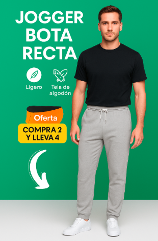 Jogger Bota Recta para Hombre – Comodidad Total con Estilo Urbano